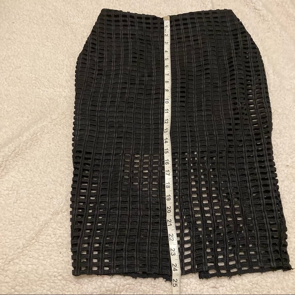 - ENDLESS ROSE Black see-through window pane skirt - Picture 9 of 11